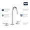 Grohe 8-in. Widespread 2-Handle L-Size Bathroom Faucet 1.2 Gpm, Black 20217243A - alternate 2